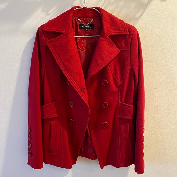 Red Vintage Guess Jacket - Picture 1 of 3